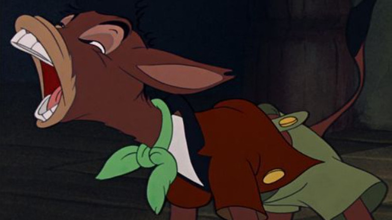 Lampwick turning into a donkey