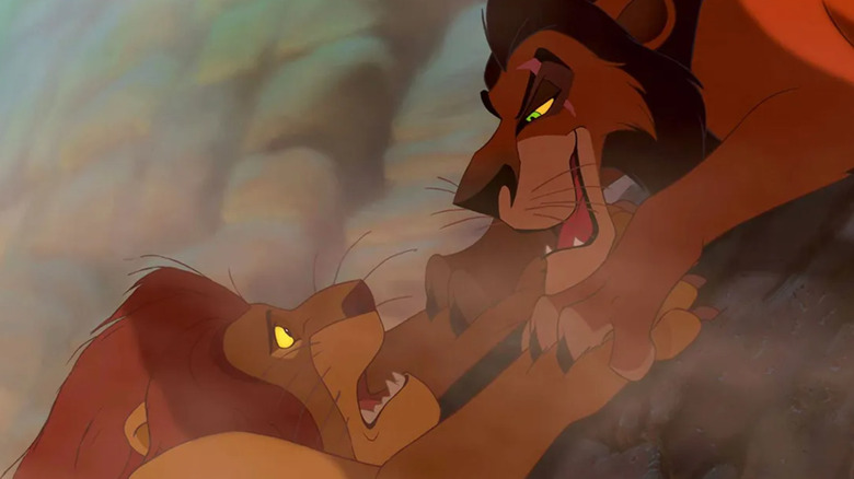 Scar taunting Mufasa