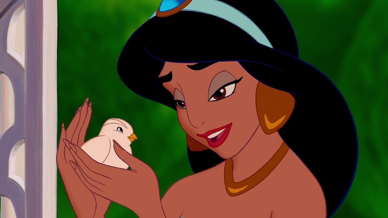 Princess Jasmine holding dove