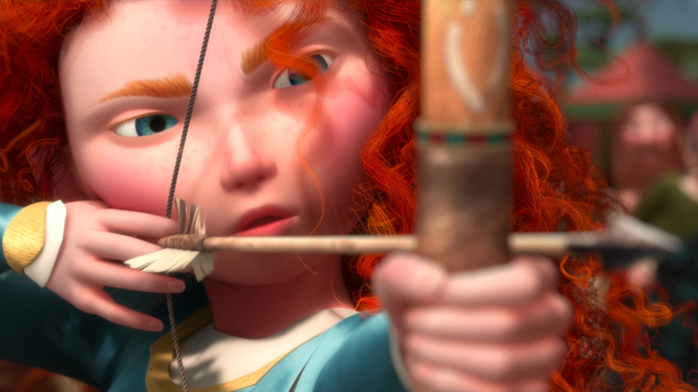 Merida aims her bow