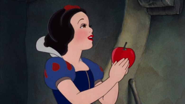 Snow White with an apple