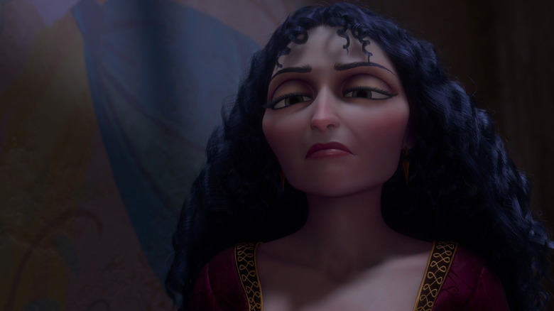 Mother Gothel frowning