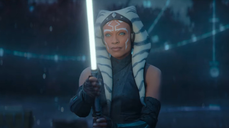 Ahsoka Tano holding lightsaber