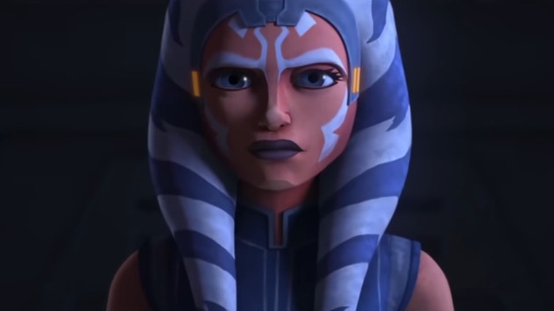 Animated Ahsoka looking serious