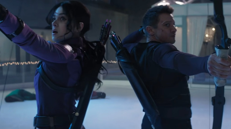 Hawkeye Kate and Clint Bows