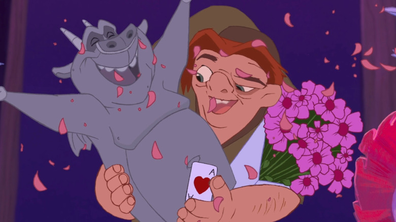 Quasimodo and Hugo singing