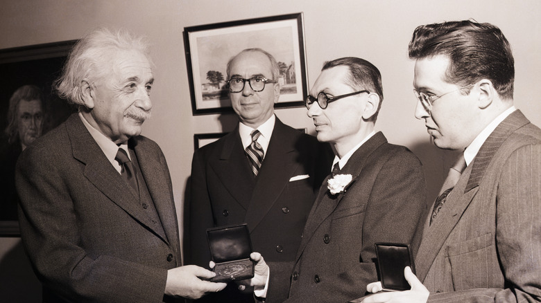 Albert Einstein with Kurt Gödel