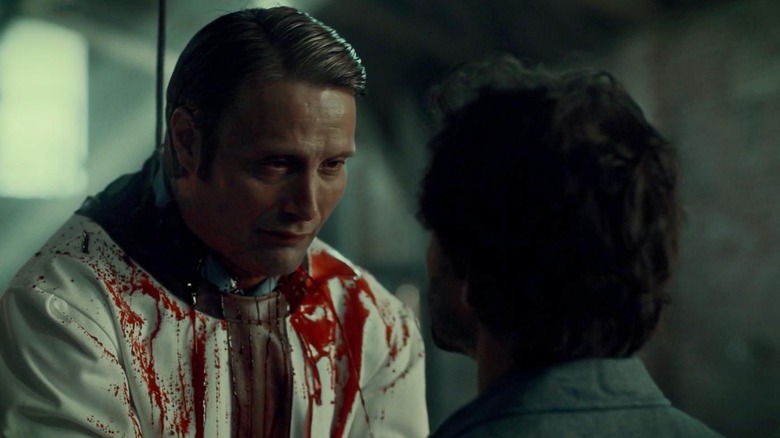 Hannibal covered in blood