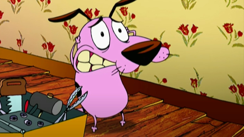 Courage the Cowardly Dog worried