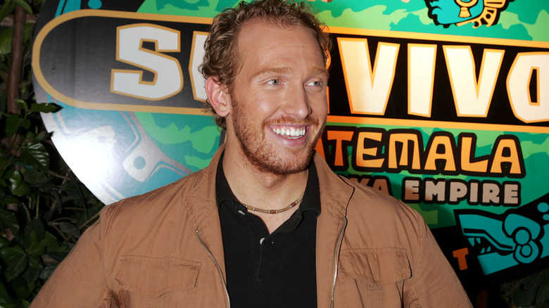 Rafe Judkins smiling at the "Survivor: Guatemala-- The Maya Empire" finale in California in 2005