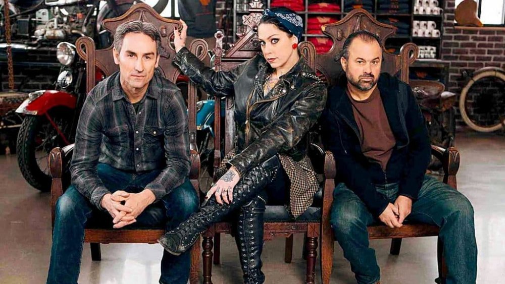 Mike Wolfe, Danielle Colby, and Frank Fritz on American Pickers