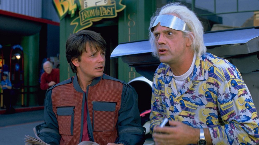 Christopher Lloyd and Michael J. Fox in Back to the Future Part 2