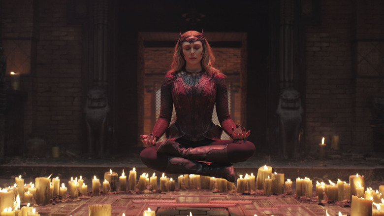 Scarlet Witch performing a spell