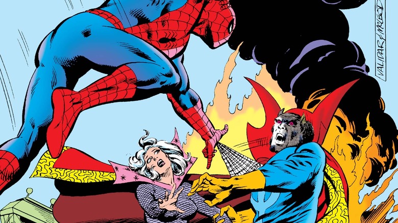 Spidey attacks Werewolf Doctor Strange