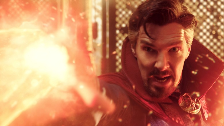 Doctor Strange casts fiery spell