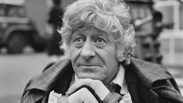 The Third Doctor smiles