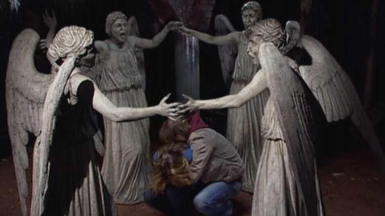 The Weeping Angels stare off