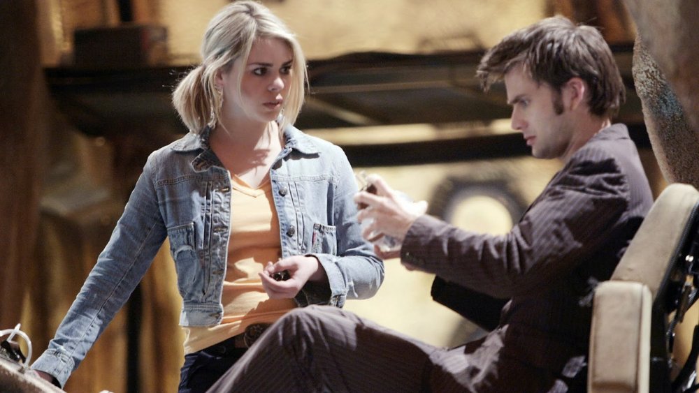 Billie Piper as Rose Tyler and David Tennant as the Tenth Doctor in Doctor Who