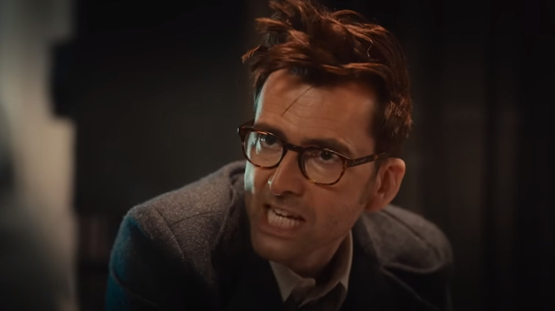 David Tennant looking confused