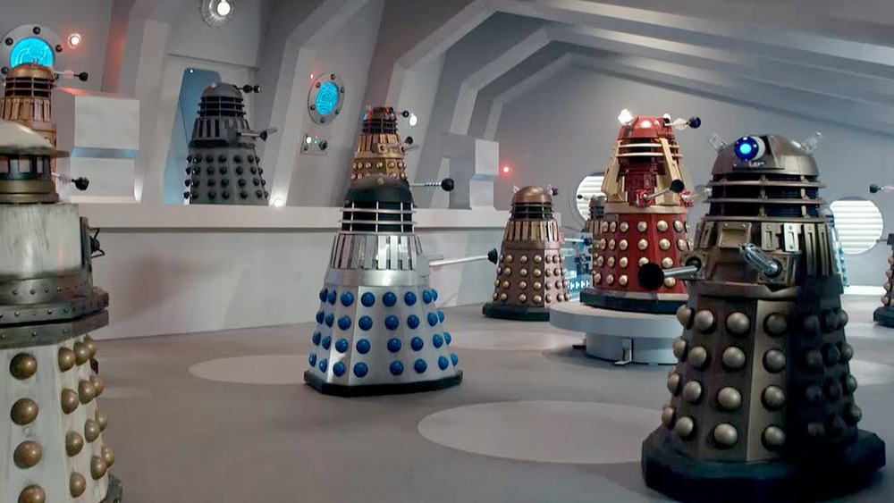 An army of Daleks cause trouble on Doctor Who