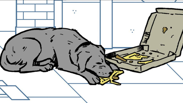 Lucky the Pizza Dog in "Hawkeye #11"