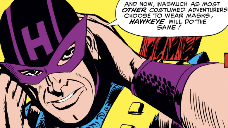 Hawkeye makes his first appearance in "Tales of Suspense #57"