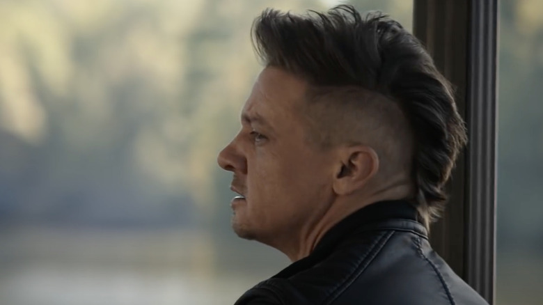 Hawkeye as "Ronin" with a dumb haircut in "Avengers: Endgame"