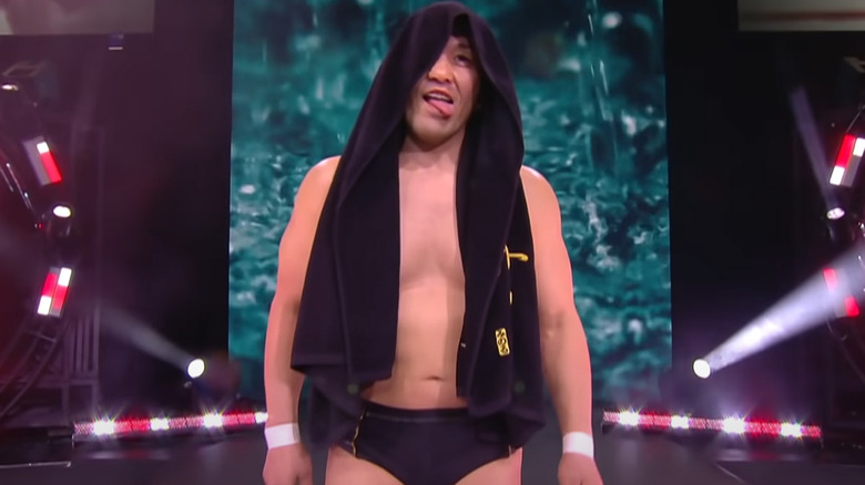 Minoru Suzuki AEW Tongue Out