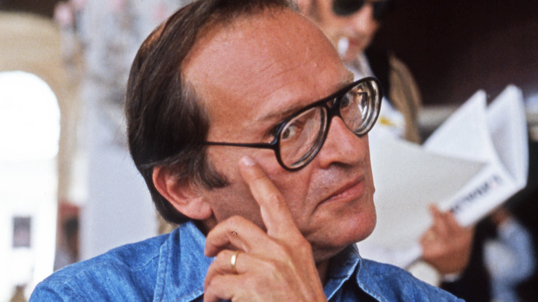 Sidney Lumet in denim shirt