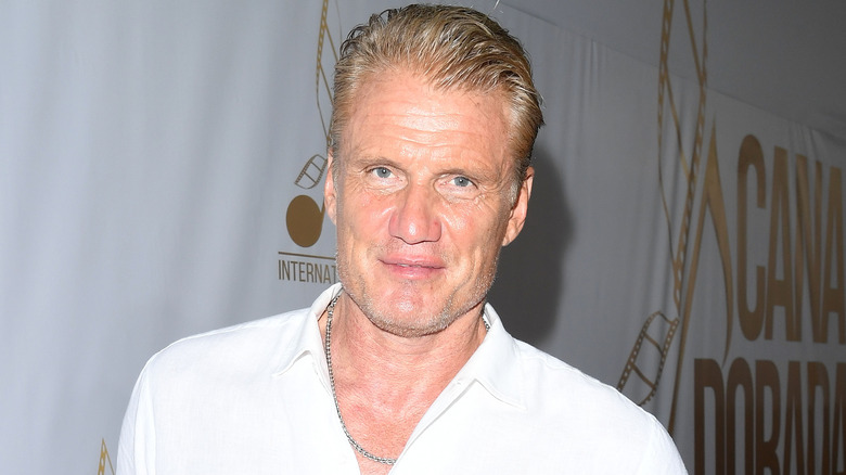 Dolph Lundgren posing