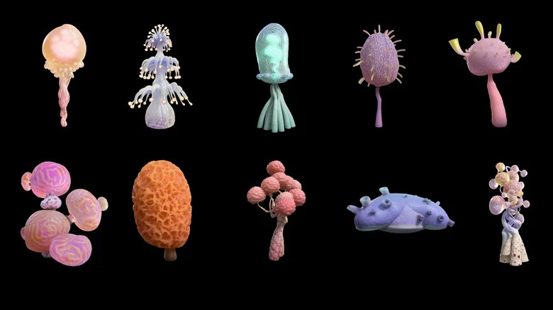 Some of the Strange World's creations