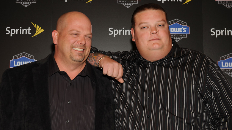 Rick and Corey Harrison posing