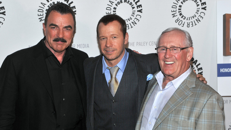 Tom Selleck, Donnie Wahlberg, and Len Cariou