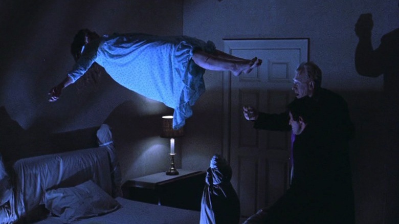 Regan floating in air The Exorcist