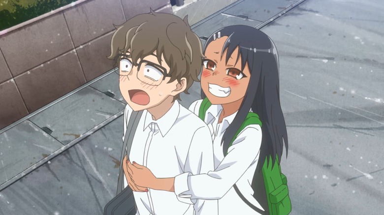 Hayase Nagatoro hugging Naoto Hachioji