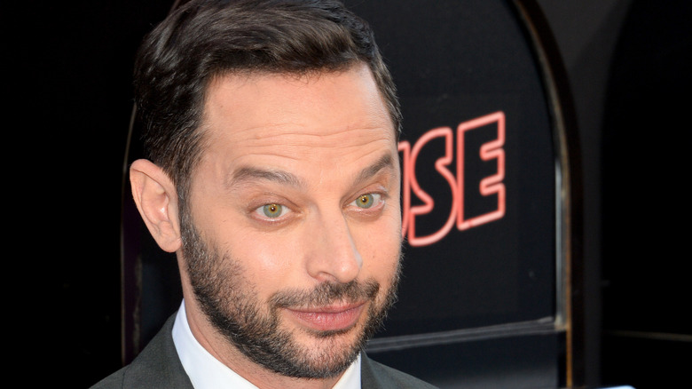 Nick Kroll arching eyebrows 