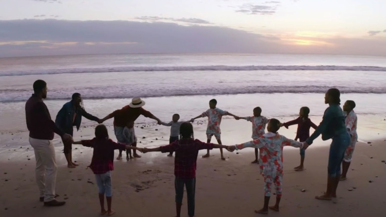 The Derricos on the beach 