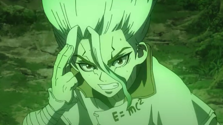 Senku in green light