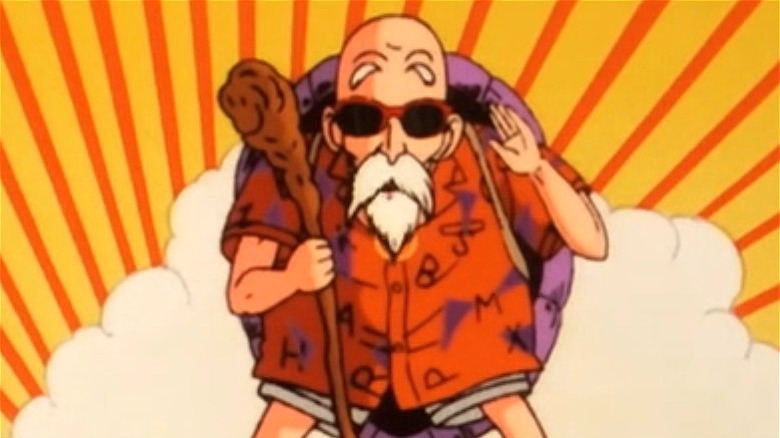 Master Roshi waving