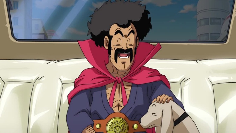 Mr. Satan petting Bee