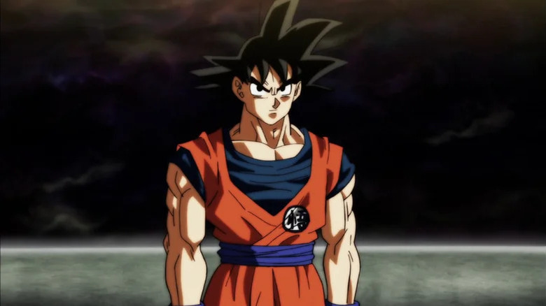 Goku looking grim