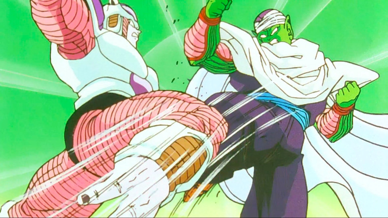 Piccolo and Frieza slam knees