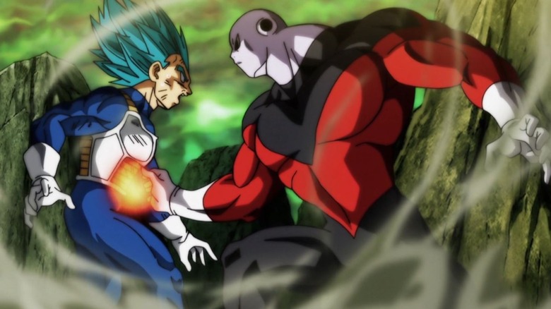 Jiren attacks Vegeta