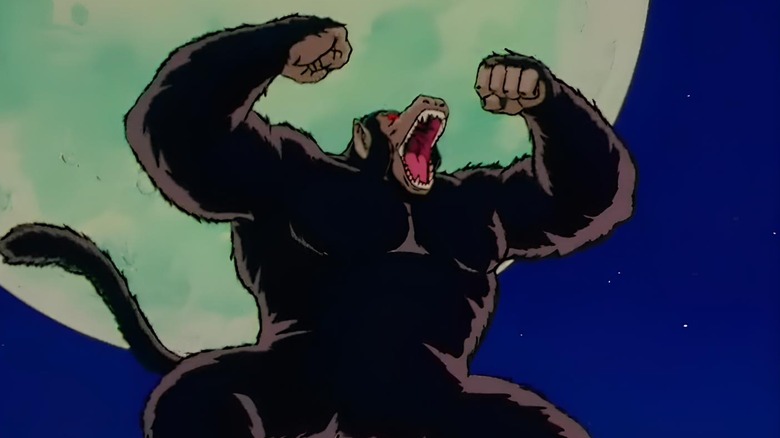 A Great Ape roaring