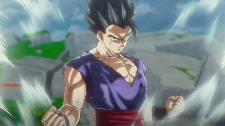 Gohan's Super Saiyan 2 transformation