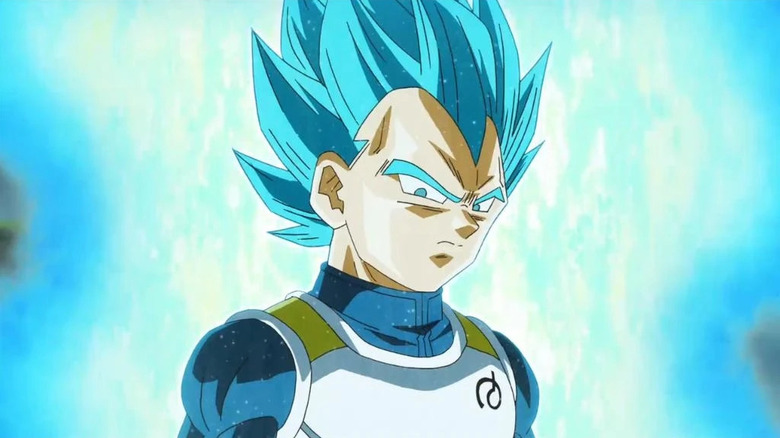 Vegeta in Super Saiyan Blue form