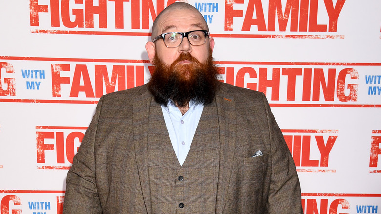 Nick Frost at film premiere