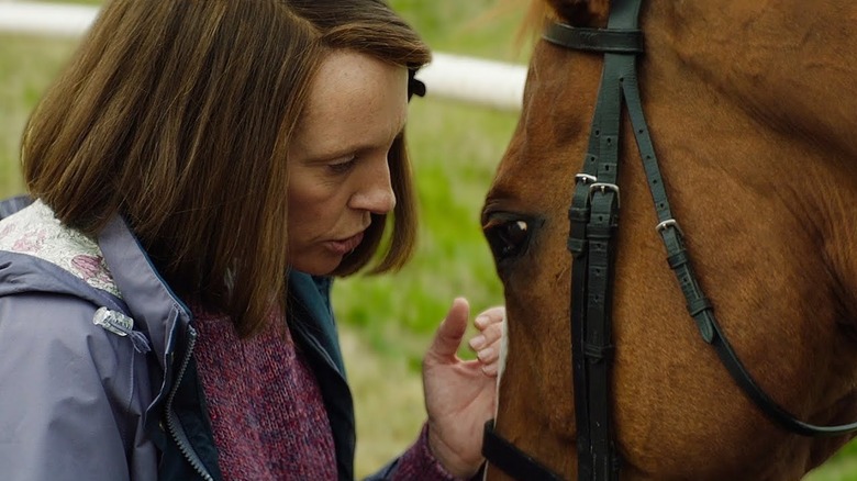 Toni Collette as Jan Vokes in "Dream Horse"