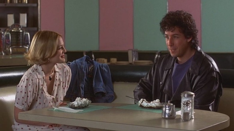 Drew Barrymore and Adam Sandler in The Wedding Singer