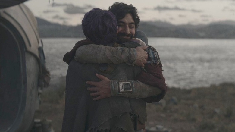 Ezra and Sabine hugging